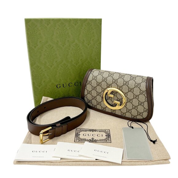 GUCCI Brown Canvas Hobo Bag - Picture 5 of 14